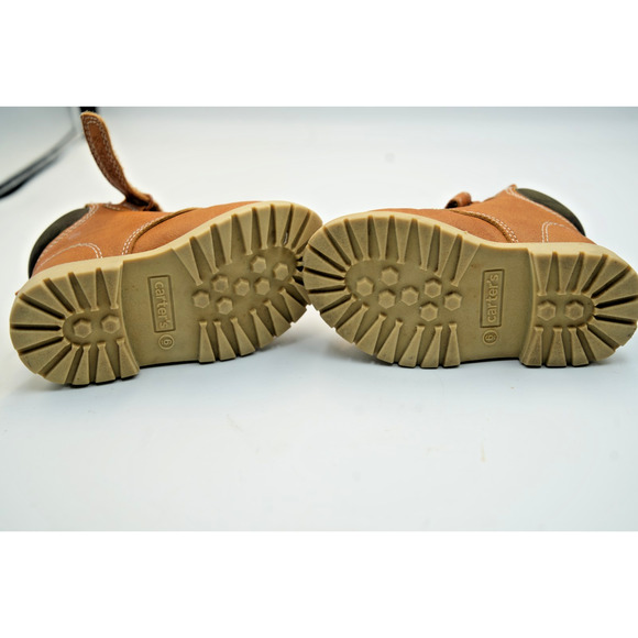 Carter's Size 6M Toddler Brown Boots with Laces and Strap - Picture 4 of 4